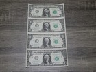 UNCUT SHEET OF (4) - U.S. $1 ONE DOLLAR BILLS GEM UNC MAKES A NICE GIFT #369. — photo 1