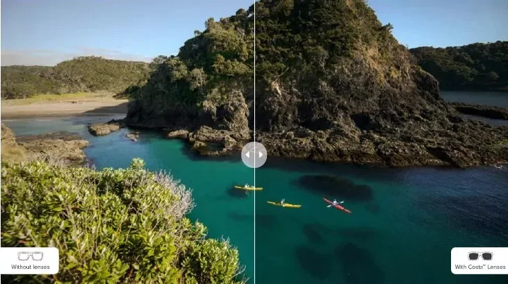 Gafas de sol Costa Del Mar South Point marco dorado rosa 580p espejo polarizado Foto 3 de 4