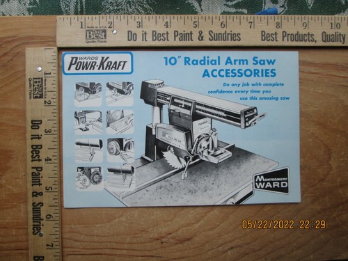 radial arm saw brochure | eBay