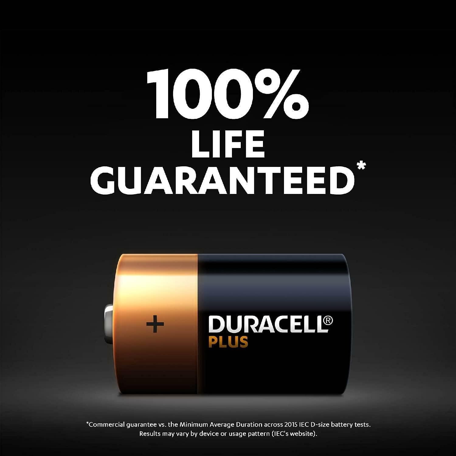8x Duracell D Cell Batteries Size Plus Power Alkaline LR20, MN1300, MX1300 Mono - Image 3