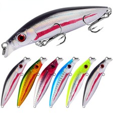 6PCS 8g/7.5cm Sinking Minnow Fishing Lure Long Casting Bass Swimbait