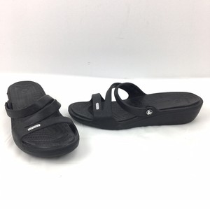 Crocs Patricia Sandalias las diapositivas 3 Correa de cuña para mujer Talla  9 Negro | eBay