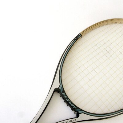 Raquette De Tennis Dunlop L4 Signée John McEnroe - Taille Manche 4 1/2 - Occasion