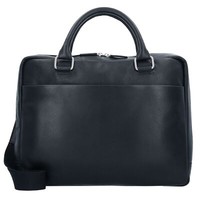 Leonhard Heyden Berlin Aktentasche Leder 38Cm Laptopfach #LHD-907313 (Schwarz)