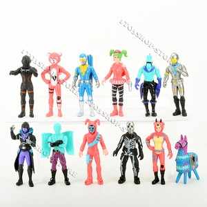 16 Pcs Fortnite Action Figures Skull Trooper Ninja Outlander