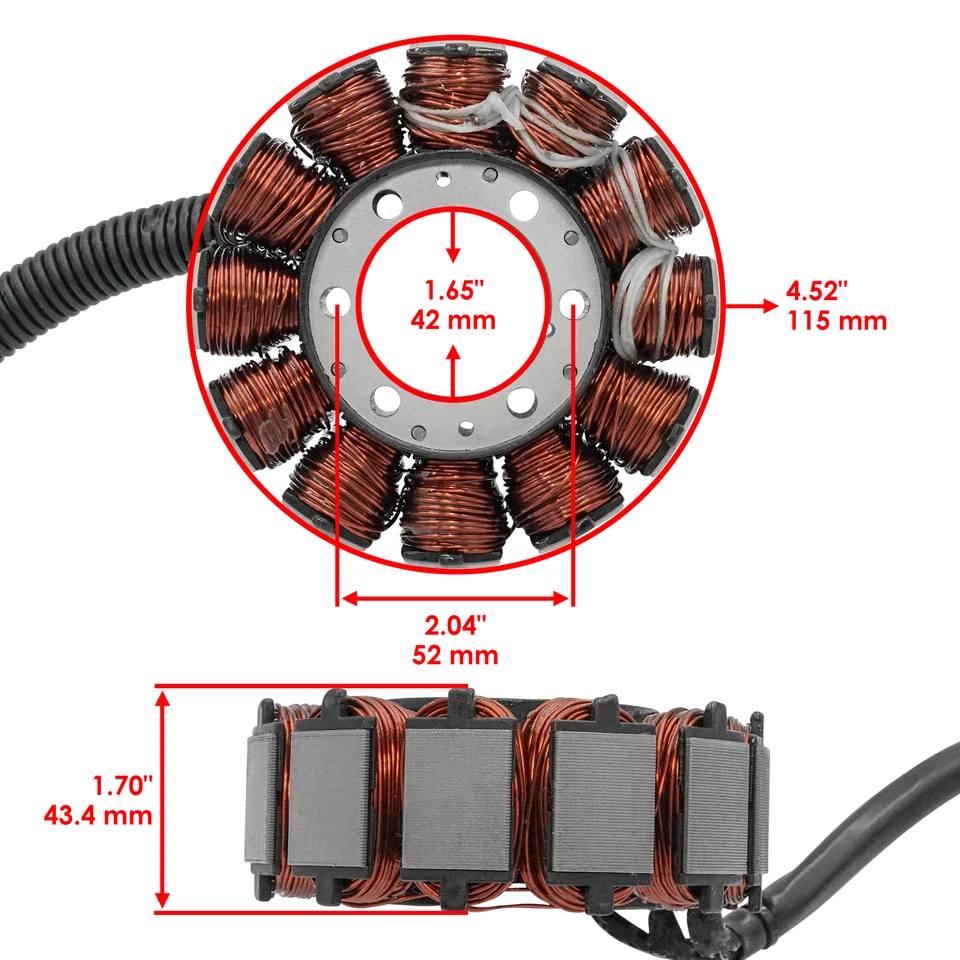 Stator for Ski-Doo Renegade XRS 600 2016-2017/Renegade X 600 HO E-Tec 2010-2017 Foto 2 de 4