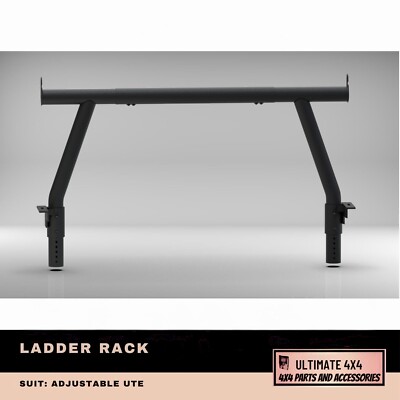 3'' Black Steel Ladder Rack suitable for Ford Ranger 2022 -24 Next Gen ...