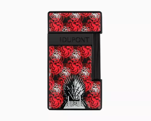 S.T. Dupont Lighter Jet Piatta Slimmy Game Of Thrones Targaryen E Nero 028112