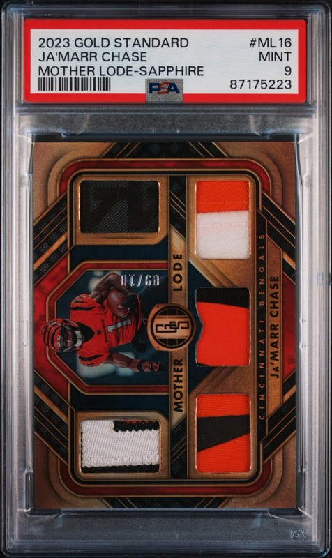 Ja’marr Chase Mother Lode Patch #9/10 PSA 9 POP=1