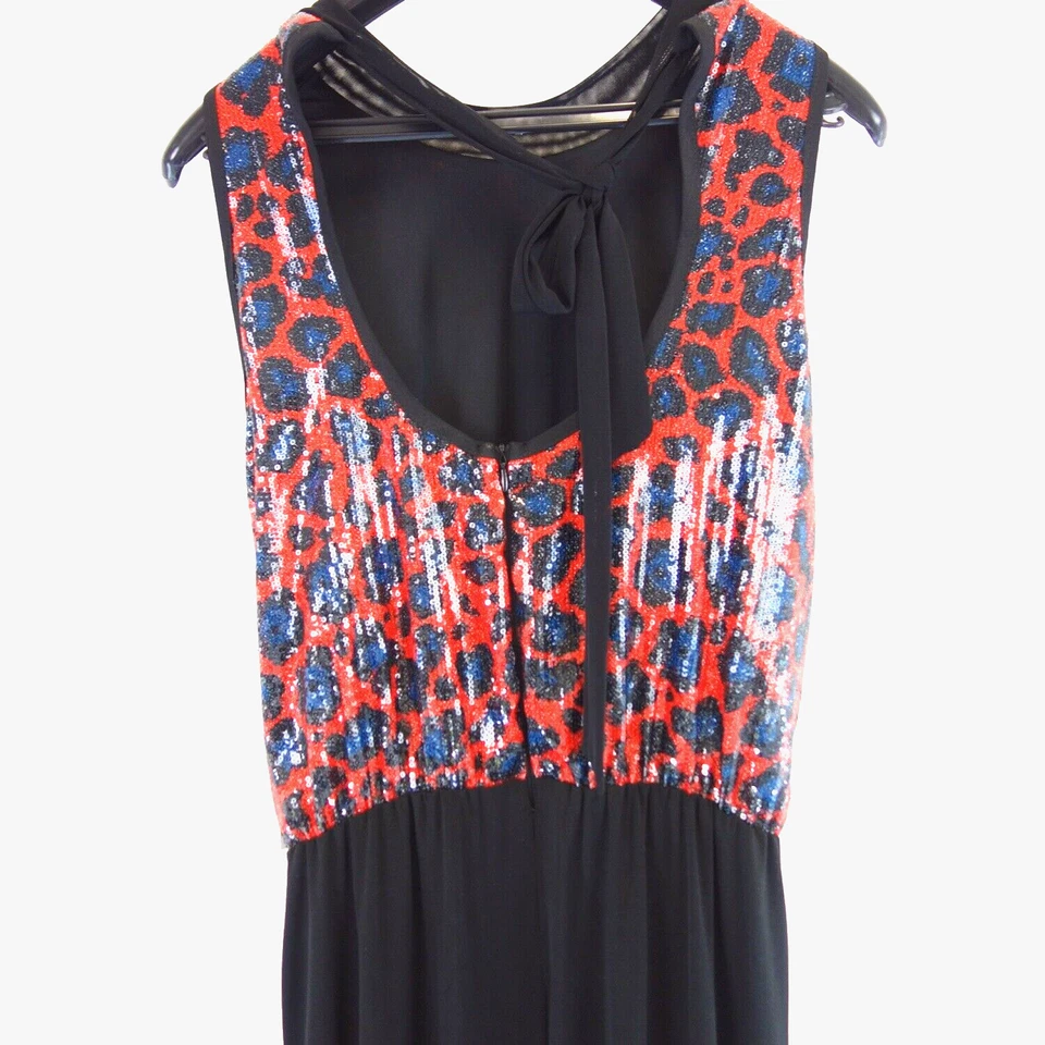 Overal ANA ALCAZAR Schwarz Rot Damen Jumpsuit Elegant Einteiler Größe 36 S Neu - Bild 4 von 4