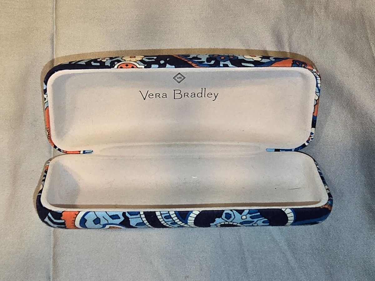 Vera Bradley Hard Clam Shell Eye Sun Glasses Case Blue  display picture 1