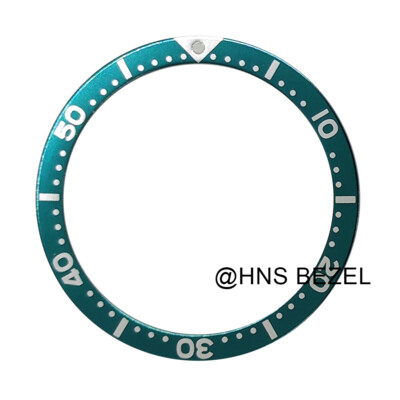 BEZEL INSERT FOR MEN SEIKO 7002,6309,7S26,SKX007K2 DIVER AUTOMATIC PEACOCK GREEN