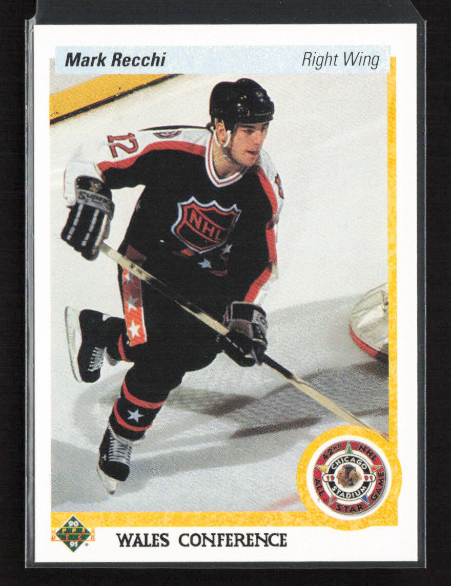 1990-91 Upper Deck #487b Mark Recchi Pittsburgh Penguins