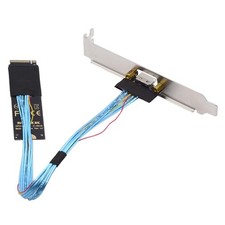 PCI-E4.0 M.2 M-Key to Oculink SFF-8612 SFF-8611 Host Cable 30cm with Bracket ...