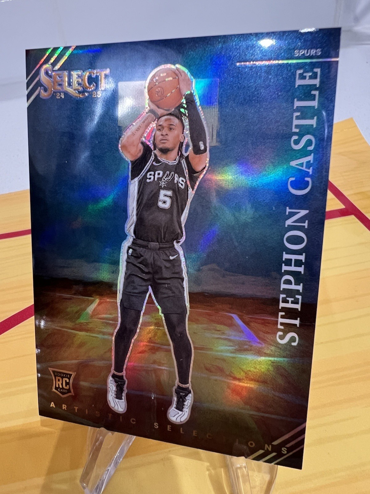 2024-25 Select STEPHON CASTLE Artistic Selections SSP Case Hit Rookie RC Spurs!