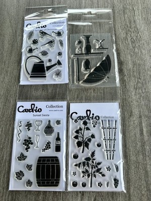 Card-io Sammlung kleines Clear Stamp Set Konvolut x 4 Lot