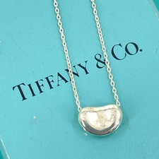 Collana originale TIFFANY & Co. in argento sterling 925 con fagioli Elsa Pere...