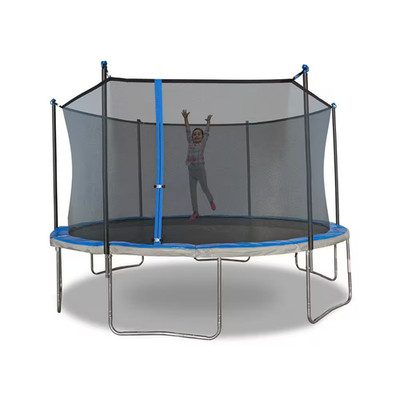 12 Ft. Trampoline with 6-Pole Enclosure in Blue