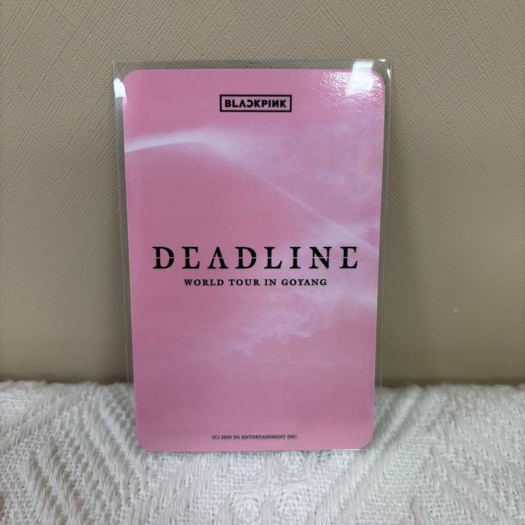 BLACKPINK WORLD TOUR DEADLINE IN GOYANG Rose Photocard BLINK ZONE