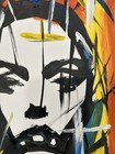 Original Abstract Female Face Painting 9x12 paper Modern Wall Art Home Decor New — photo 6