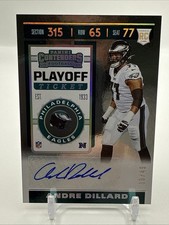 2019 Contenders Andre Dillard RC Playoff Ticket Variation Team Helmet Auto /49