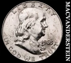1963-D Franklin Half Dollar-Choice Gem BU Splotchy No Reserve #G8622