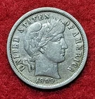 1899 O Silver Barber 10c Dime Fine