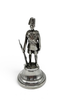 Vintage englische Sterling Silber afrikanische britische Kolonial Soldat Figur