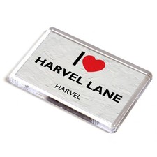 FRIDGE MAGNET - I Love Harvel Lane, Harvel