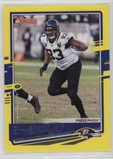 2020 Panini Donruss Dollar Tree Press Proof Yellow Calais Campbell #129 2k3