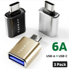 USB to USB C Adapter 3 Pack USB 3.0 Type C Adapter for MacBook Laptop Phone iPad