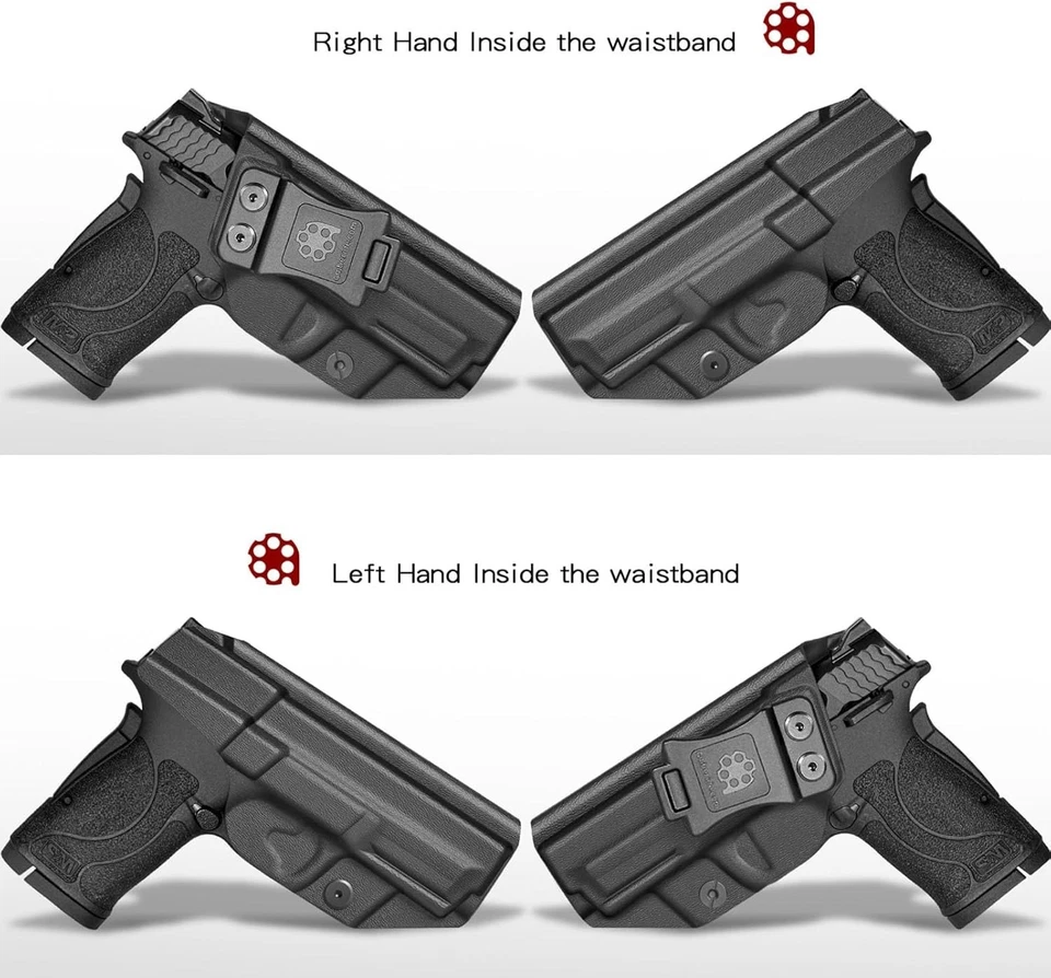 Coldre Amberide IWB KYDEX para Glock 19/19X/44/45 Gen3-5 e G 23/32 Gen3-4 - Imagem 3 de 4