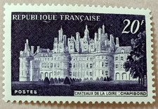 5D1-Timbre France YT 924 neuf * année 1952 "chambord"