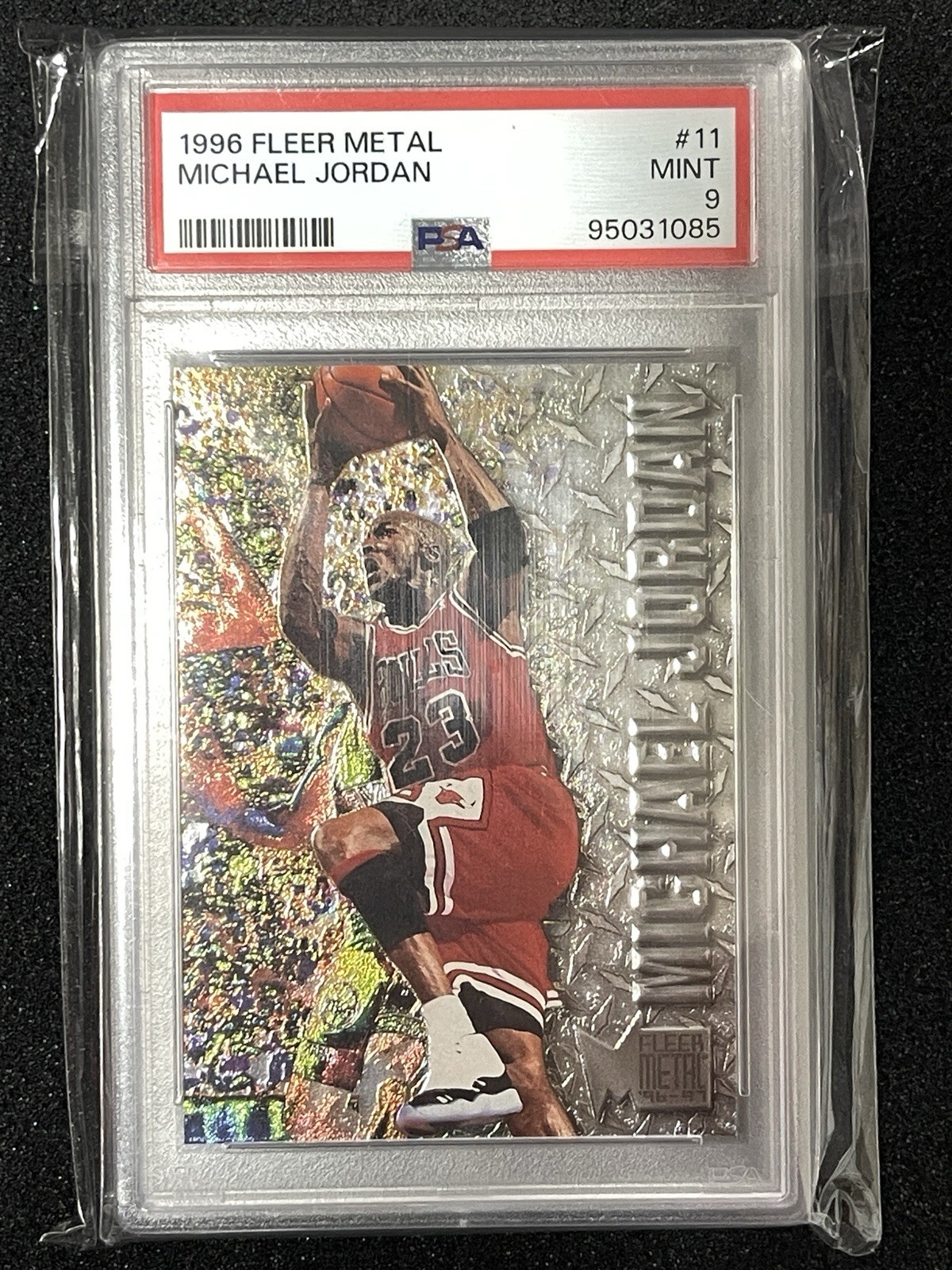 1996 Fleer Metal #11 Michael Jordan PSA 9 Mint