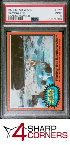 1977 Topps Star Wars #327 Filming the Sandcrawler — PSA 9