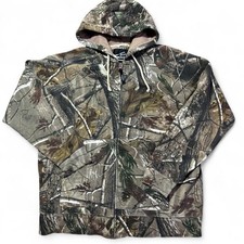 Vintage Y2K Team Realtree Zip Up Camo Hoodie Large