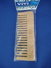 VIVI  DETANGLER BAMBOO HAIR COMB 6 INCH