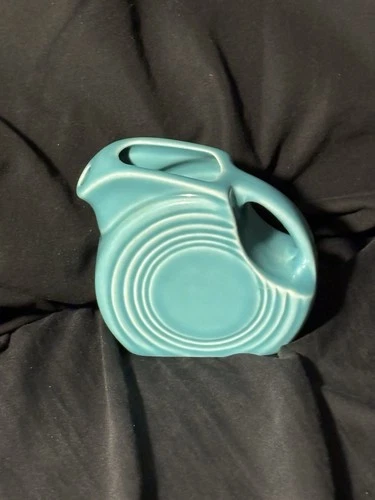 Fiestaware Mini Disc Pitcher Creamer Turquoise, 5 oz Made In USA