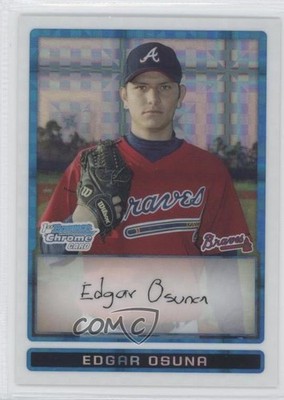 2009 Bowman Chrome Prospects X-Fractor 87/299 Edgar Osuna #BCP33 sh7
