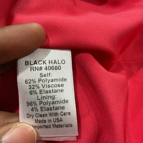 Black Halo Damen rosa Farbe ärmelloses Kleid Größe 6 - Bild 8 von 9