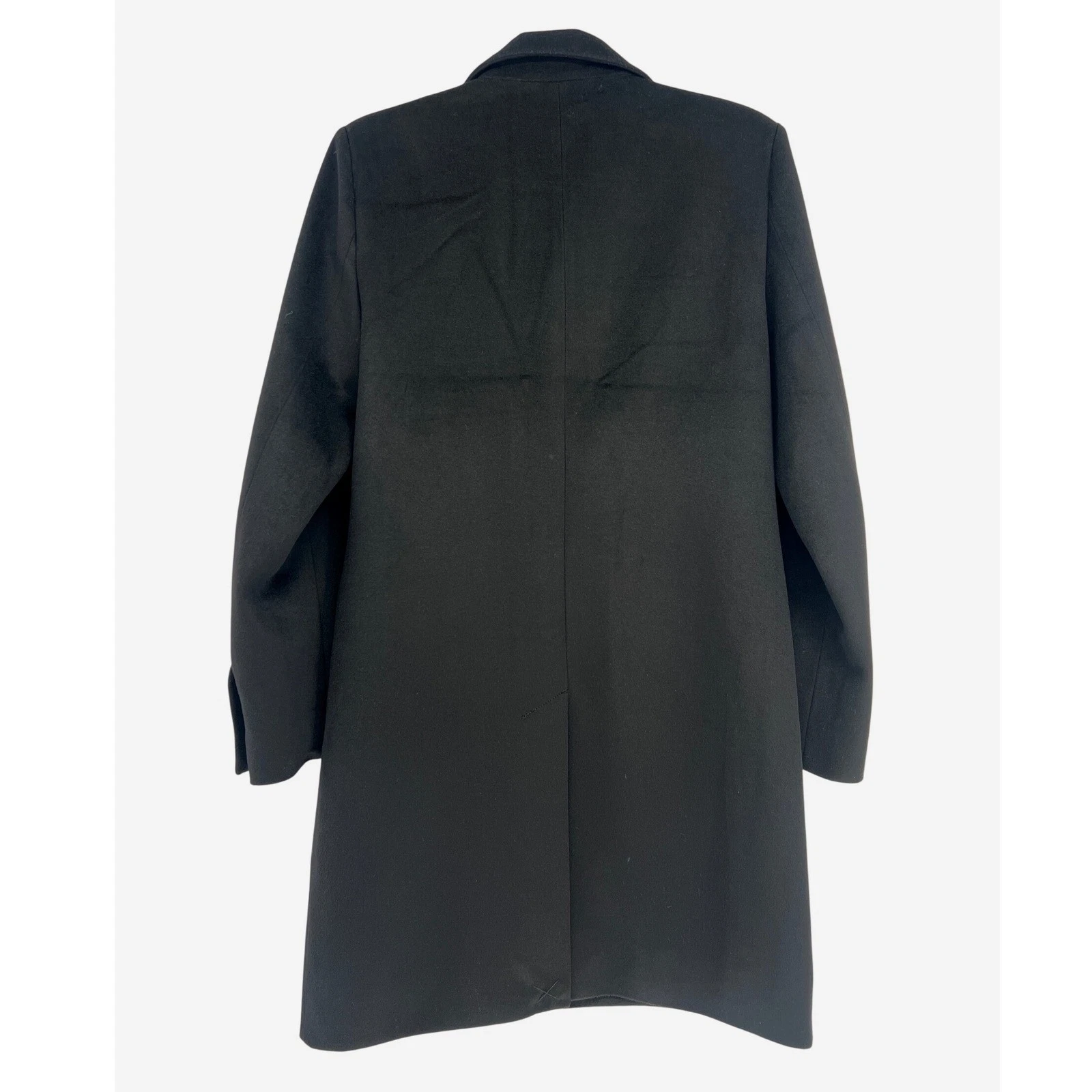 J. Ferrar Wool Blend Overcoat Mens Small Black NWT Tailored Long Jacket Lined - product detail image 2