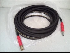 Wire Braided Hydraulic Hose 0801 w.p. 28 mpa Max Temp 60c ~50 ft. Plus Couplings