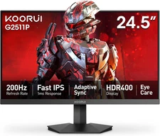 24.5 Inch Gaming Monitor 200Hz, 1Ms, FHD(1920 * 1080P) IPS Display, HDR400, 90%