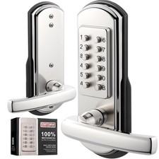 Elemake Keypad Door Lock, Keyless Entry Door Lock Mechanical Lock with Keypad,