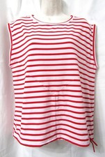 INDYEVA  Sz. L Top Goma Sleeveless Knit Red Stripe *NWOT