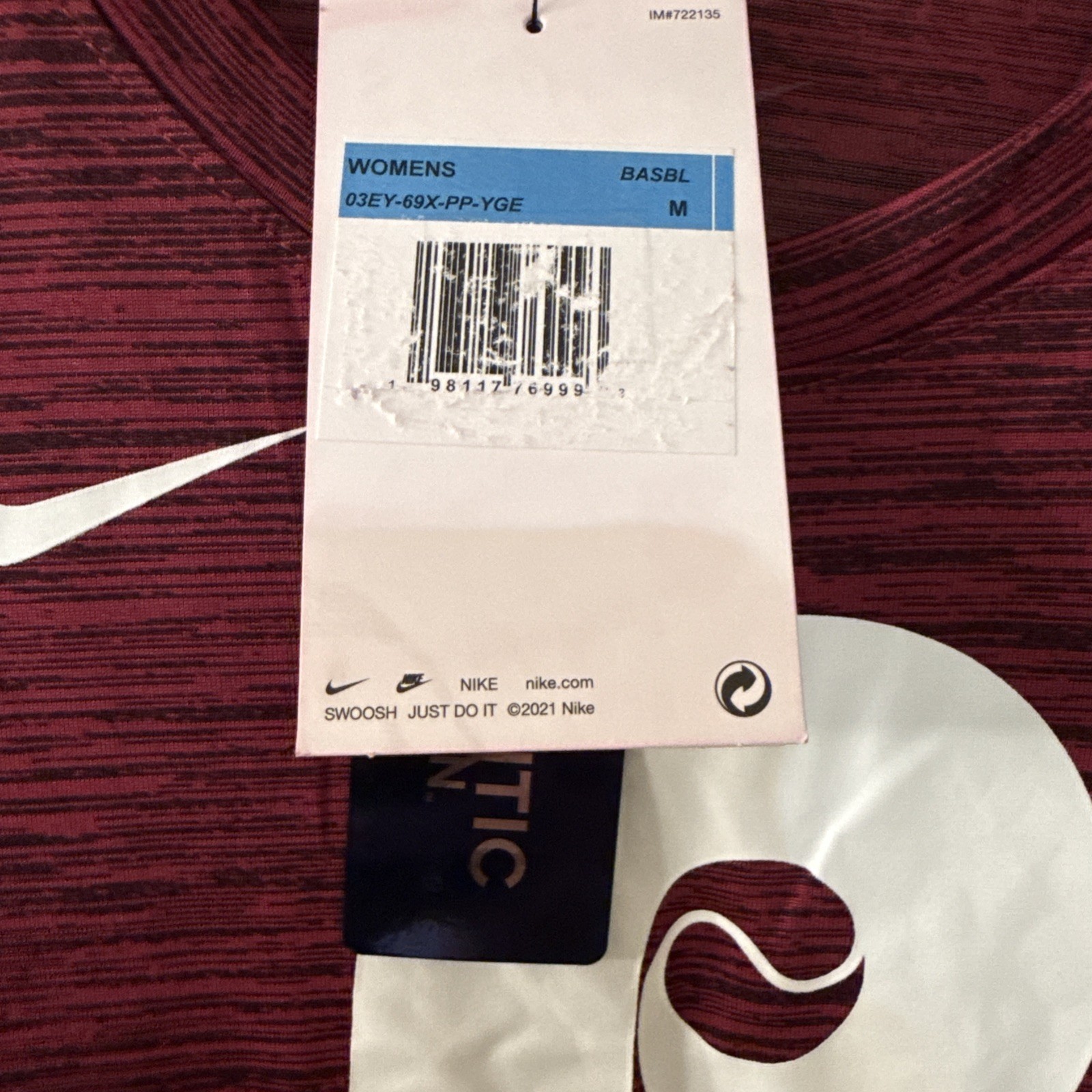 Nike Philadelphia Phillies Women’s T‑Shirt Medium New With Tags thumbnail 3