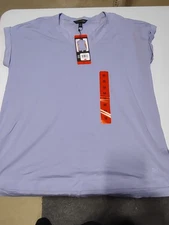 Banana Republic - Women's V Neck Active Top - Medium - Persian Violet Color