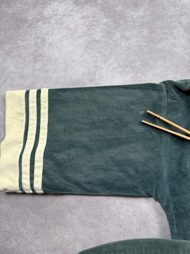 Vintage Christian Dior Morgenmantel Herren One Size Grün Robe de Chambre Gürtel Velour - Bild 16 von 24