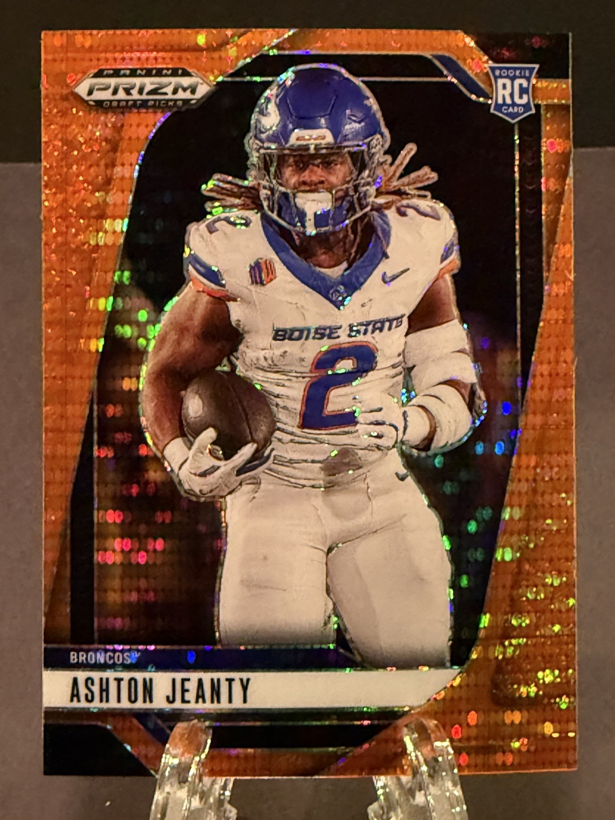 2025 Panini Draft Picks - Ashton Jeanty - #13 (RC) Orange Pulsar Prizm /75