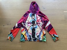 Anime Graphic Long Sleeve Pull Over Hoodie Size M Unisex Sweatshirt